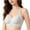 Gray, variant on Women’s Pale Pink Mini Polka Dot Thin Adjustable Strap V-Neck Seamless Wireless Bra Flat Laser Cut Edges Wire Free Invisible Soft Breathable Casual Dress Layering Loungewear Underwear