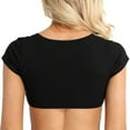 thumbnail image 2 of Douhoow Summer Women Tank Tops Cropped Short Sleeve Cotton Crop Tops Shirt, 2 of 3