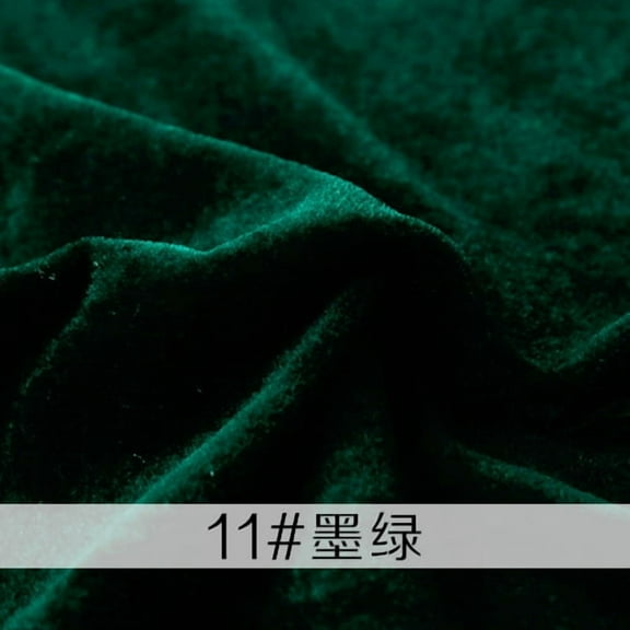 Auroal dark green velvet fabric 39.37 × 62.99 inches, 1 piece, soft plush fabric for sewing, DIY clothing fabric, handmade decorative fabric&ideal choice for sewing clothing
