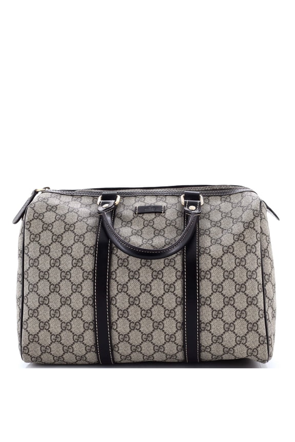 Pre-Owned Joy Boston Bag GG Coated Canvas Medium By Rebag