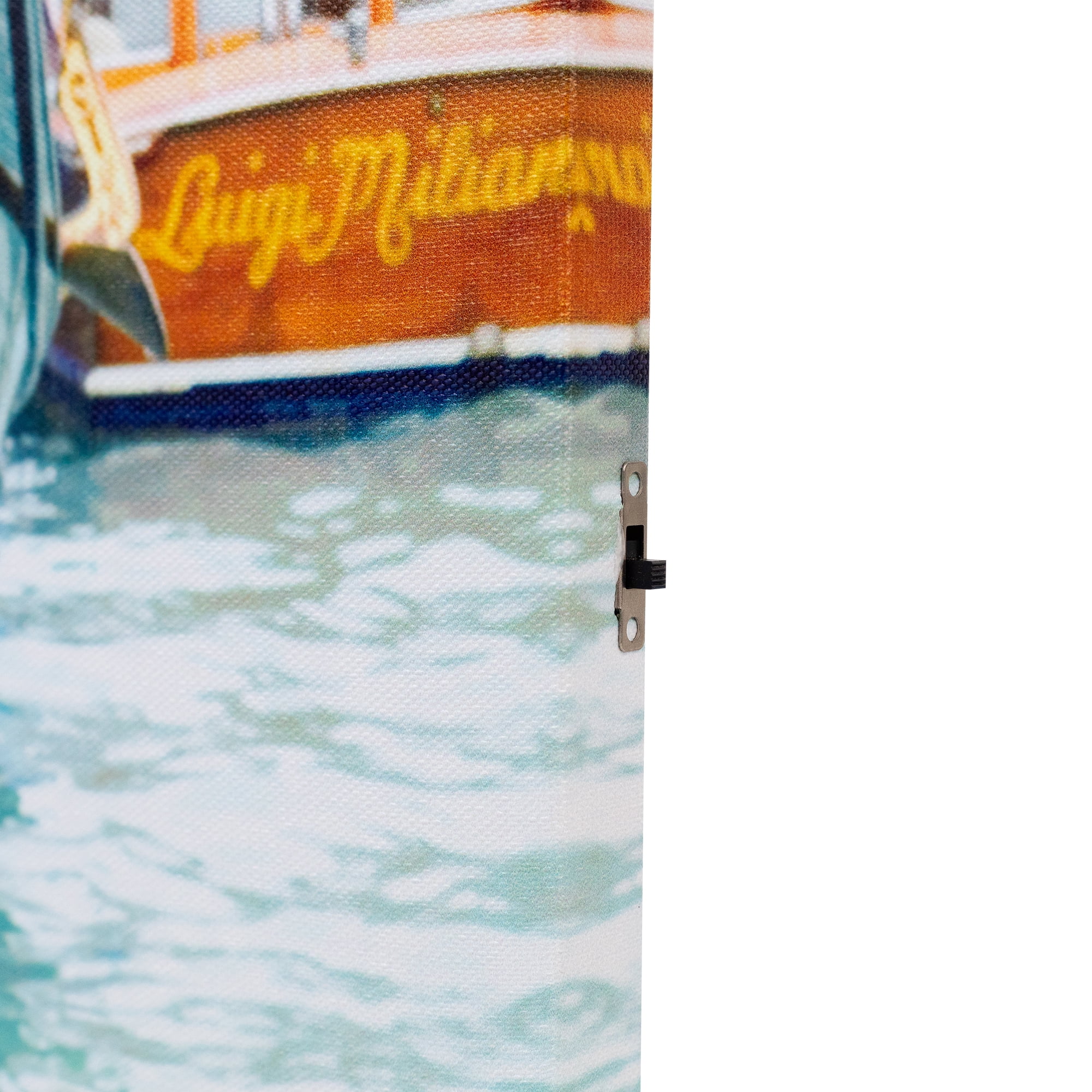 Northlight LED Lighted Flickering Venice Gondola Ride Canvas Wall Art - 11.75" x 15.75"