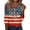 HAOZE01_Red, variant on 250 Anniversary USA Shirt Women Plus Size American Falg V Neck 250th Birthday Patriotic Tshirts Summer 4th July 3/4 Length Sleeve Womens Tops White, S
