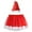 Red, variant on WOYY Toddler Girls Christmas Party Tutu Skirt Performance Tulle Skirt with Hat, Sizes 2-8