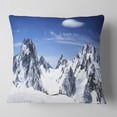 thumbnail image 2 of Designart Panorama Caucasus Mountains - Photography Throw Pillow - 18x18, 2 of 5