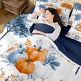 thumbnail image 5 of Erosebridal Harvest Pumpkin Full Size Bedding Sets 7 Pieces,Happy Autumn Full Size Bed in a Bag,Multi White,Reversible, 5 of 6