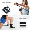 thumbnail image 4 of 11pcs Fitness Resistance Bands Gym Kit Tubes with Handle Door Anchor Ankle Strap, 4 of 6