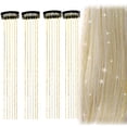 thumbnail image 1 of 4 piezas de cadenas para el cabello, cadenas para el cabello con purpurina, cadenas con borlas, pinzas para el cabello, cadenas con purpurina para el cabello, hebras de oropel para el, 1 of 6