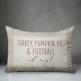 thumbnail image 3 of Creative Products Turkey Pumpkin Pie And Football 4 14 x 20 Spun Poly Pillow, 3 of 3