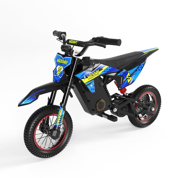 Wildeway 12 Inch Electric Dirt Bike for Kids Ages 3-10, 300W Motor, Mini Electric Balance Bike, Up to 15.5 MPH, Lightweight Frame for Outdoor Riding