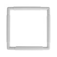 thumbnail image 1 of Toystoory Marco de bordado cuadrado, punto de cruz Universal, marco de Clip de plástico, punto de , costura artesanal, aro acolchado Artesanía blanco 43.1*43.1 cm, 1 of 6
