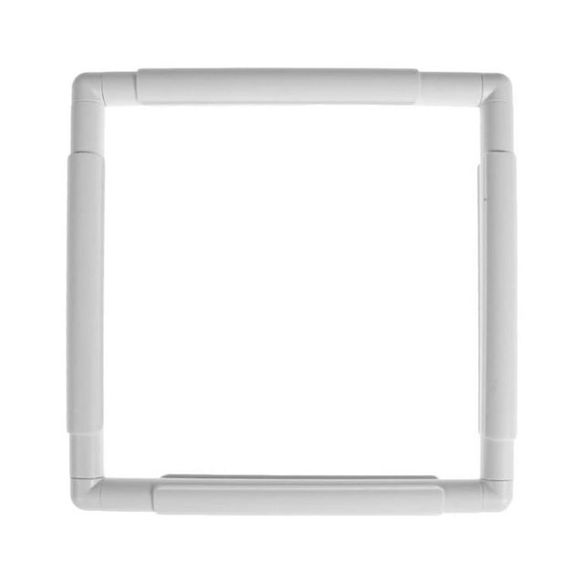 Toystoory Marco de bordado cuadrado, punto de cruz Universal, marco de Clip de plástico, punto de , costura artesanal, aro acolchado Artesanía blanco 43.1*43.1 cm