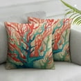 thumbnail image 2 of Nawypu  Stony Corals Throw Pillow Cover Watercolor Cute Sea Aquatic Colored Life Pillow Case Square Cushion Decorative for Couch Bed Home 2pc, 2 of 6