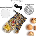 thumbnail image 4 of African Mud Cloth Tribal Print Oven Mitts and Pot Holders Sets 4 Piece Set Kitchen Women Men Cooking Baking Microwave Heat Resistant, 4 of 6
