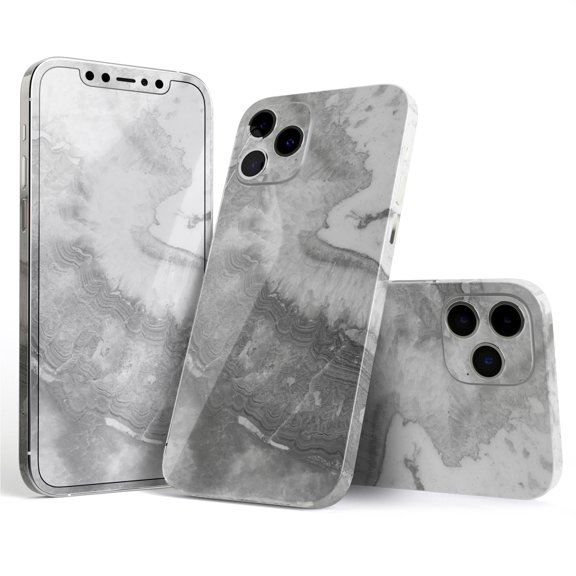 DesignSkinz Gray Agate Marble Slate Full-Body Skin Decal Wrap Cover for iPhone 16