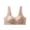 Khaki, variant on 2PC Seamless Bras for Women Front Closure Full Coverage Comfort Supportive Soft Triangle Bralette,Black,L
