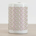 thumbnail image 2 of Cherry Blossom Ceramic Toothbrush Holder, Hand Drawn Cherry Blossom Flowers and Leaves on Tree Branches, Decorative Versatile Countertop for Bathroom, 4.5" X 2.7", Pink Green and Brown, 2 of 4