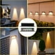 thumbnail image 1 of Luz de pared solar para exteriores, lámpara de camino de jardín de 4 LED, iluminación de seguridad automática inalámbrica desde el anochecer hasta el amanecer, plástico ABS resistente a la, 1 of 3