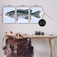 thumbnail image 3 of Stupell Marine Bass Fisherman Sea Life Animals & Insects Painting White Framed Art Print Wall Art, Set of 3, 3 of 8