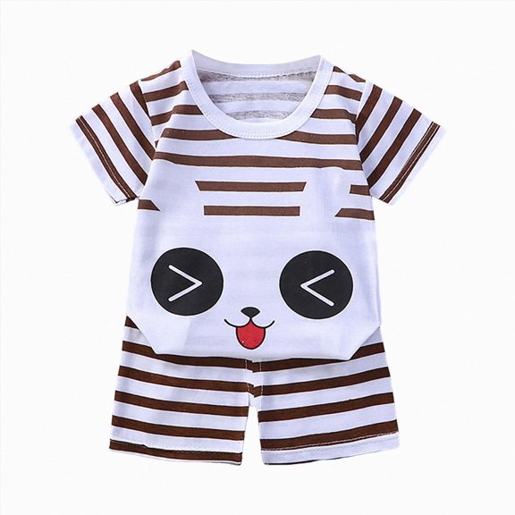 UAYOTSE Baby Boy Outfits 12-18 Months Clothes Short Sleeve T-Shirt Tee Tops Joggers Casual Elastic Shorts 2Pcs for 18-24 Months Children's Day Gift 2PCS Set,Sizes 18-24 Months