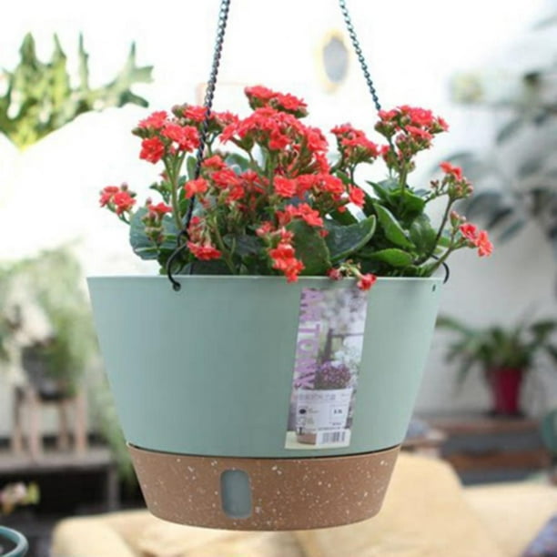 Hanging Planters for Outdoor Indoor Plants, 10 Inch Plastic Hanging