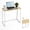 Oak, variant on Homy Casa Vintage Folding Writing Desk, 31in Portable Computer Table for Small Spaces, Vintage