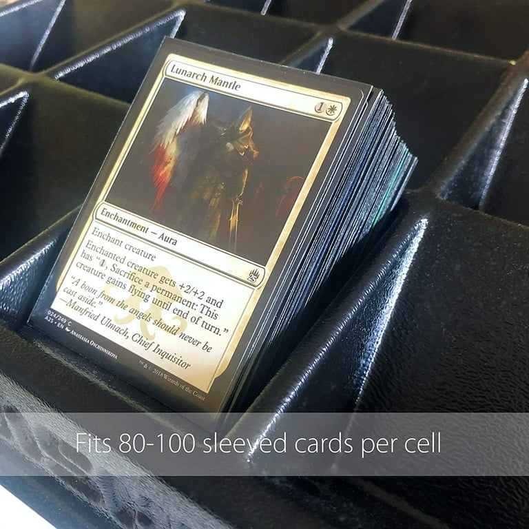 mtg card sorting tray TitanShield (2 Pack & Dealer Tray, Black or top loaders Card Sorting Tray | Ultra