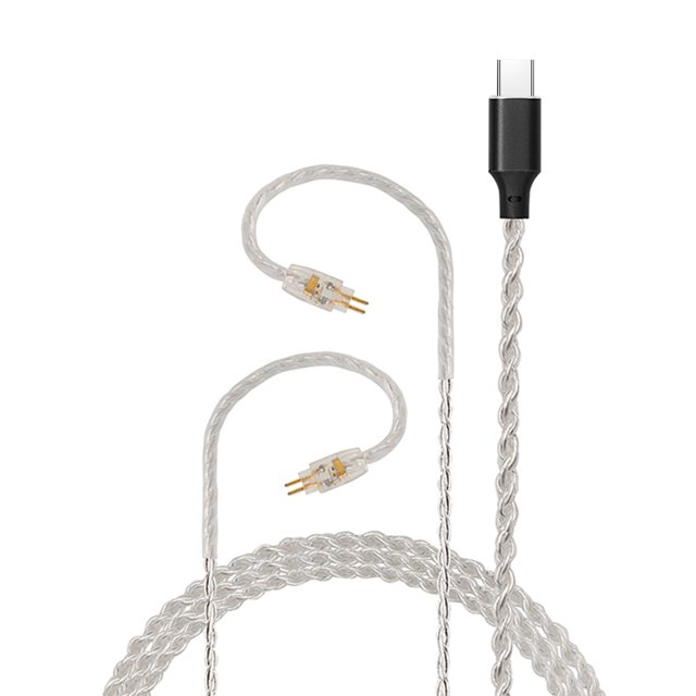 Mistaha JCALLY LT4C100 4 Strands 5N Purity Oxygen-free Copper Silver Plated Headset Upgrade Cable Three