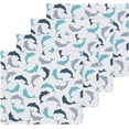 thumbnail image 2 of SKYSONIC Dolphin Cotton Washcloths Set of 2, Highly Absorbent Soft Fingertip Towel for Bathroom, Gym, Hotel and Spa, 12 x 12 Inch, 2 of 7