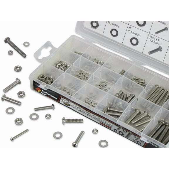 224 PC Stainless Steel Machine Screw Assortment