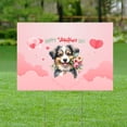 thumbnail image 2 of Happy Valentine's Day Miniature American Shepherd holding flowers Yard Sign MAS Dog Lover Gifts Outdoor Home Lawn Garden Porch Decor - 3005, 2 of 5