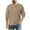 Khaki, variant on APEXFWDT Men's Waffle Knit Henley Top Casual Long Sleeve Base Layer Solid Color Fall Top for Daily Errands & Weekend