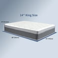 thumbnail image 2 of 14'' King Memory Foam Hybrid Mattress in a Box - Medium Firm, Pocketed Springs, Motion Isolation, Edge Support - 180-Night Trial, 2 of 8