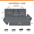 thumbnail image 3 of Yuntec Funda para asiento de coche para perros, funda para asiento trasero para perros, protector de asiento de coche para mascotas, funda impermeable para asiento de coche, funda antideslizante para, 3 of 5