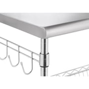 TRINITY EcoStorage® 24 Stainless Steel Kitchen Cart, NSF - Chrome