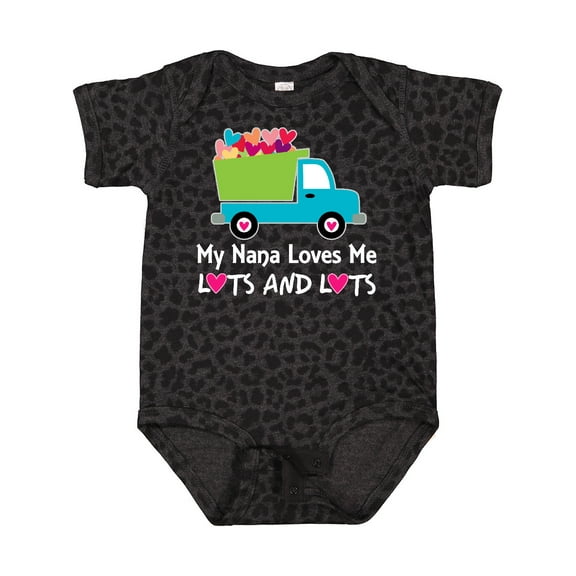 Inktastic Nana Loves Me Grandson Boys Boys Baby Bodysuit