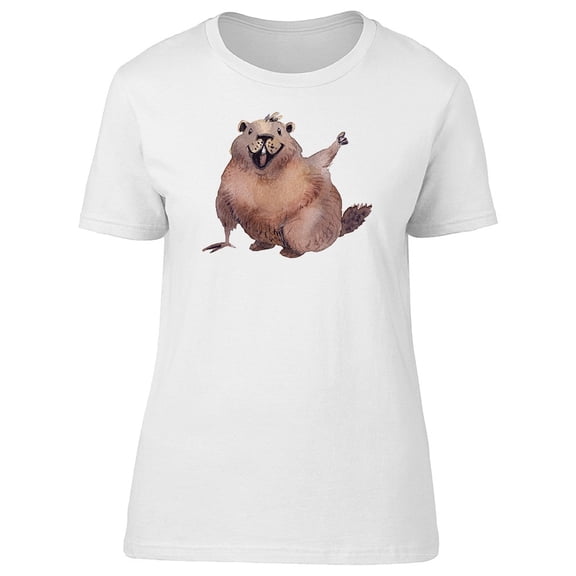 Lovely Groundhog Day, Cute T-Shirt Women -Image by Shutterstock, Female x-Large