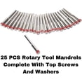 thumbnail image 6 of Drilax 25 Pcs 1/8 inch Rotary Mandrel for Tool Accessories for Disc Stem Connection, 6 of 8