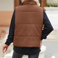 thumbnail image 5 of Women's Sleeveless Fleece Casual Vest Coat with Attached Hat for Winter Warmth Wear, 5 of 6
