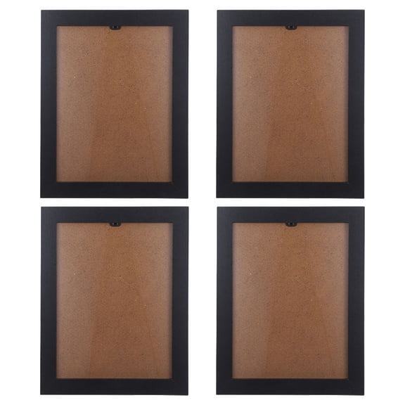 SWETRACE 4Pcs Black Wooden Picture Frame for Desktop Decoration with Elegant Photo Display