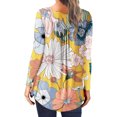 thumbnail image 4 of Camisas Para Mujer Moda Impreso Camiseta Suelta Blusa de Manga Larga Cuello Redondo Tops Casuales Odeerbi  ODB127090, 4 of 6