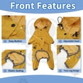 thumbnail image 3 of Chubasquero para perros Unique Bargains, impermeable, con capucha, abrigo para perros, reflectante, ligero, chubasquero para perros pequeños, amarillo, 3 of 7