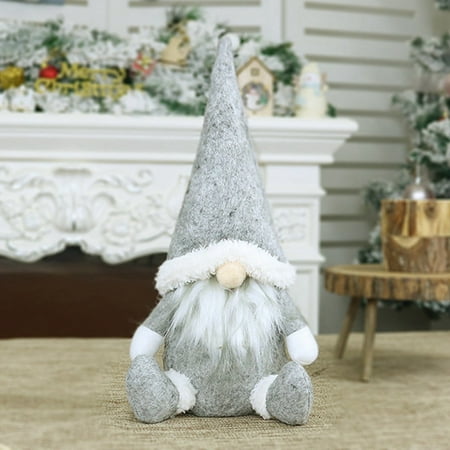 Christmas Buffet 2019 Fancyleo 2019 Faceless Doll Christmas White Beard Christmas Elf Doll New Year Dinner Party Christmas Decorations Home Festival Decoration ()