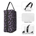 thumbnail image 3 of Goofa Bat Purple Printed Toiletry Bag with Handle,Large Capacity Travel Makeup Cosmetic Bag for Women, Carry on Airport Airline Compliant Bag, 3 of 9