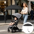 thumbnail image 5 of Gallickan Stroller Sun Umbrella, Universal Clip-On Baby Pram Parasol, UPF50+ Adjustable Shade for Wagon, Camping Cart, Black, 5 of 7