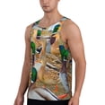 thumbnail image 2 of Pofeuu Mallard Ducks Print Men's Workout Tank Tops Sleeveless Muscle Gym Shirt Quick Dry-Large, 2 of 7