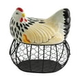 thumbnail image 1 of Cesta para huevos de gallina, contenedor de almacenamiento de huevos, decoración decorativa de cocina, soporte para huevos de gallina, soporte para hierro colorido, 1 of 8