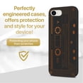 thumbnail image 2 of Case Yard Wooden Case for iPhone-SE Soft TPU Silicone cover Slim Fit Shockproof Wood Protective Phone Cover for Girls Boys Men and Women Supports Wireless Charging Cassette Design, 2 of 7
