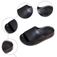 thumbnail image 7 of Cloud Slides for Women and Men Platform House Slippers Nonslip Quick Drying Soft Lightweight Shower Shoes Slip on Open Toe Sandals Black Size 6.5, 7 of 7