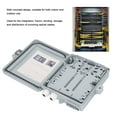 thumbnail image 4 of Optical Fiber Distribution Box, Dustproof Optical Splicing Box Safe 12 Core SC FC PLC Adapter  for Indoor, 4 of 7