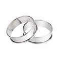 thumbnail image 3 of 2 piezas de anillos de acero inoxidable para crumpet, anillo de tarta enrollado doble, anillos de tarta de metal para muffins, moldes redondos para hornear para cocinar en la cocina, 3 of 5